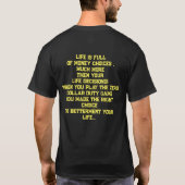 T-shirt Zéro Dollar de Droit (Dos)