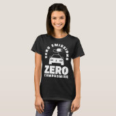 T-shirt Zéro émission Zéro compromis Véhicule électrique à (Devant entier)
