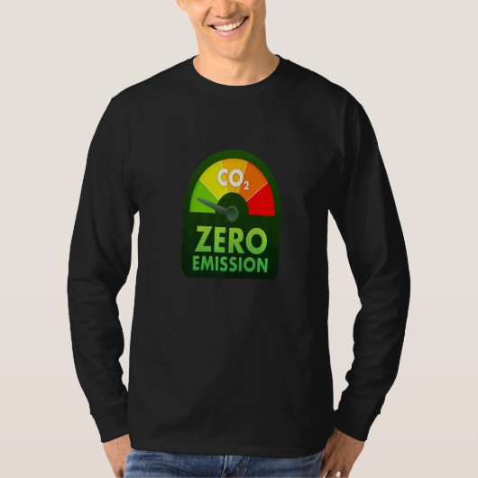 T-shirt Zero Emissions Owner   Electric Car Drive The Futu (Devant)