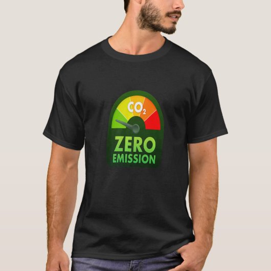 T-shirt Zero Emissions Owner   Electric Car Drive The Futu (Devant)