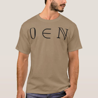 T-shirt Zéro est un nombre naturel