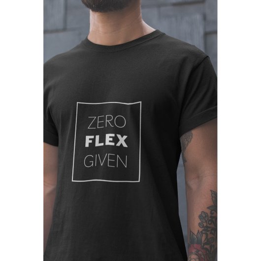 T-shirt Zéro Flex Donné Conception De Devis Moderne