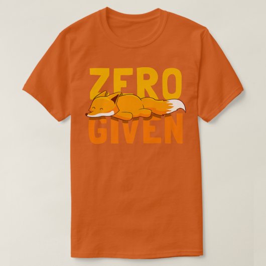 T-shirt Zero Fo Donné Drôle Fo Don avec Dire (Design devant)