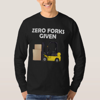 T-shirt Zero forks given