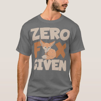 T-shirt Zero Fox a donné un jeu de mots pour une Fennec Fo