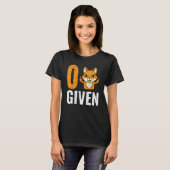 T-shirt Zero Fox Donné Funny Fox Pun (Devant entier)