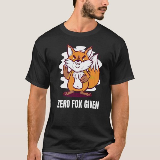 T-shirt Zero Fox Donné jeu de mots renard (Devant)