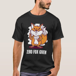 T-shirt Zero Fox Donné jeu de mots renard