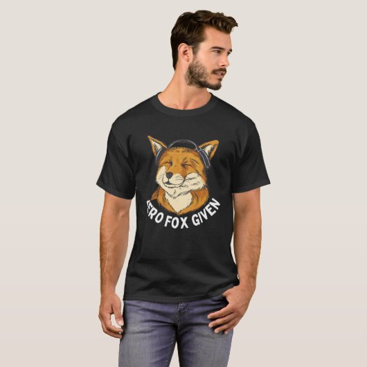 T-shirt Zero Fox Donné Polygon Poly Sarcastique Fox 1 (Devant entier)