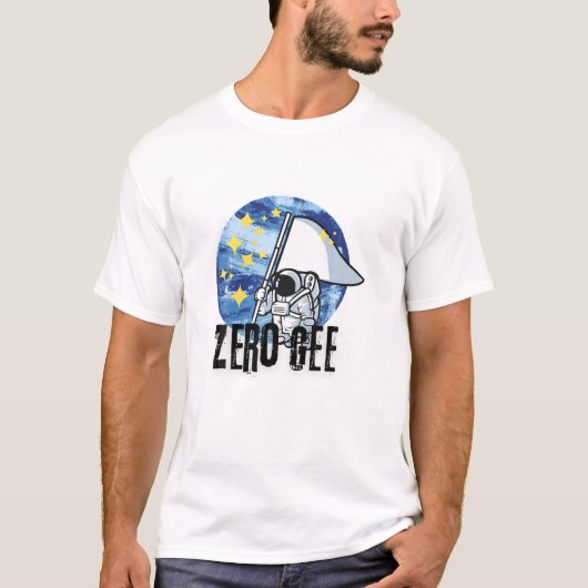 T-shirt Zéro Gee Drôle Zéro Gravité (Devant)