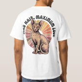 T-shirt Zero Hair Maximum Love Sphynx Art (Dos)