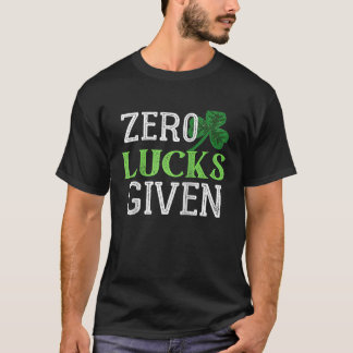 T-shirt Zéro Lucks donné Vintage St Patrick's Day Raglan