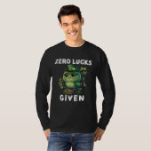T-shirt Zero Lucks Given  Cute Owl St Patricks Day Party W (Devant entier)