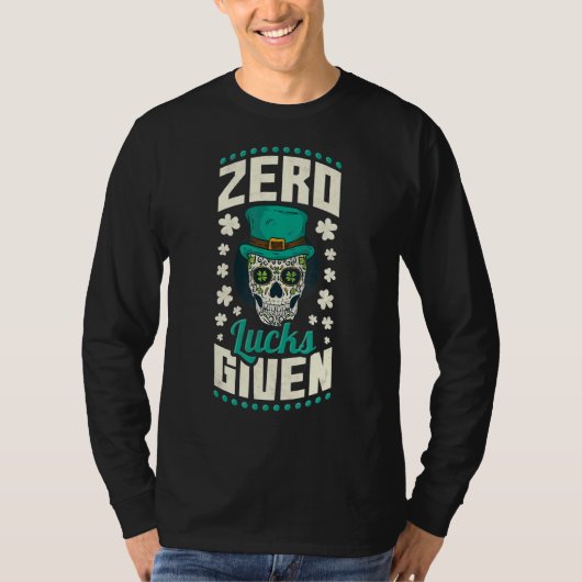 T-shirt Zéro Lucres Donné Saint Patrick Jour S (Devant)