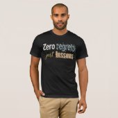 T-shirt "Zéro Regrets, Juste des Leçons" Marbre, Verre Bri (Devant entier)