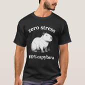 T-shirt Zero Stress 100% Capybara (Devant)