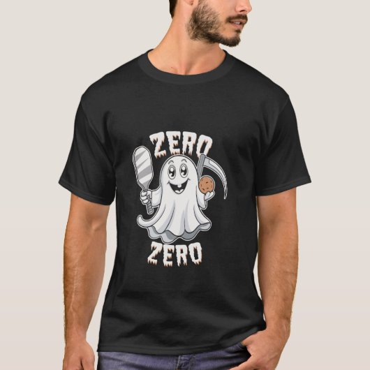 T-shirt Zero Zero Ghostly Fun Pickleball Lover's Delight (Devant)