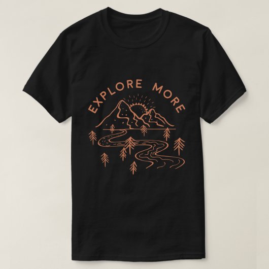 T-shirt Zest for Life : Explorez Orange (Design devant)