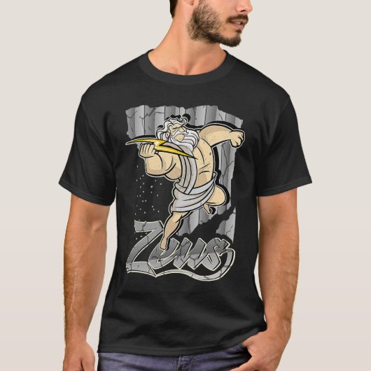 T-shirt Zeus Greek God Hero Costume Training God of War (Devant)