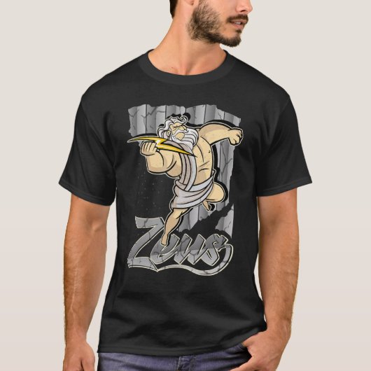 T-shirt Zeus Greek GodHero Costume Training War (Devant)