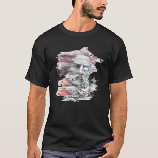 T-SHIRT ZEUS INTERNET GOD MODERN (Devant)