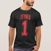 T-shirt Zeyneb Supporter Numéro 1 Le plus grand ventilateu (Devant)