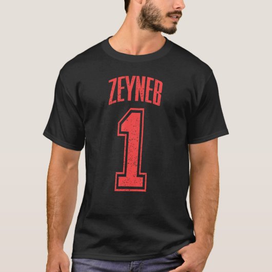 T-shirt Zeyneb Supporter Numéro 1 Le plus grand ventilateu (Devant)