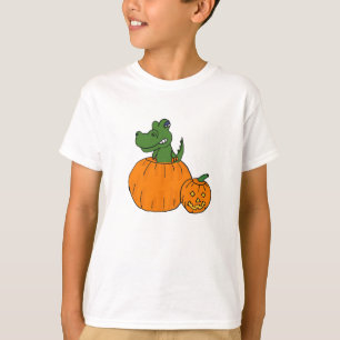 T-shirt ZF- alligator dans une chemise de citrouille