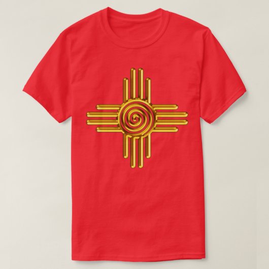 T-shirt Zia Sun Spiral Zia Pueblo Nouveau-Mexique I 1 (Design devant)