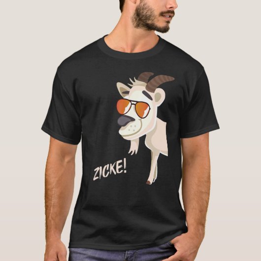 T-shirt Zicke Avec Lunettes De Soleil (Devant)