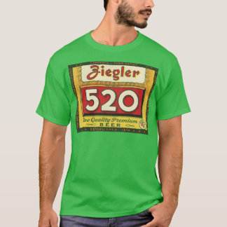 T-shirt Ziegler 520 Beer Retro Defunct Breweriana