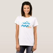 T-shirt ZigZag Aqua (Devant entier)