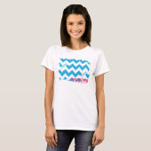 T-shirt ZigZag Aqua 3 (Devant entier)