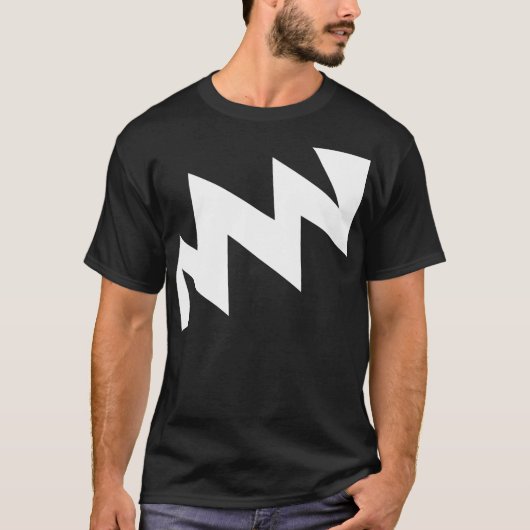 T-shirt ZigZag - Blanc (Devant)