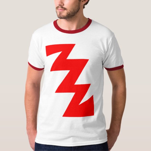 T-shirt ZigZag - Rouge (Devant)
