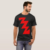 T-shirt ZigZag - Rouge (Devant entier)