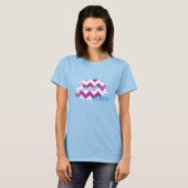 T-shirt ZigZag violet (Devant entier)