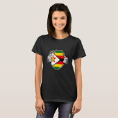 T-shirt Zimbabwe flag (Devant entier)