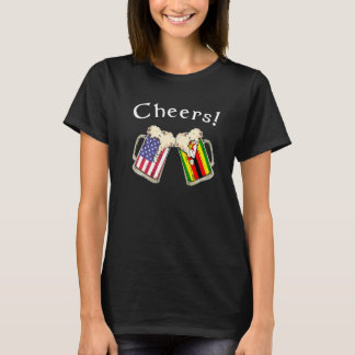 T-shirt Zimbabwean American Patriot Grown Country Cheers B