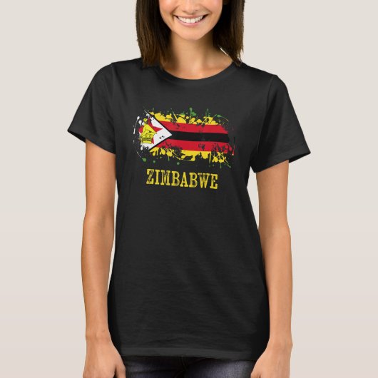 T-shirt Zimbabwean enthusiasts for Zimbabwe and Zimbabwe (Devant)