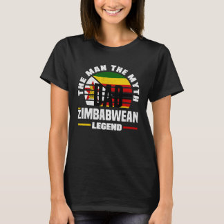 T-shirt Zimbabwean Zimbabwe Zimbabwean Flag Fathers Day