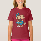 T-shirt zina et mimo baiser d'amour (Devant)