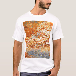 T-shirt zinc rouillé : arrière - plan de texture grunge.