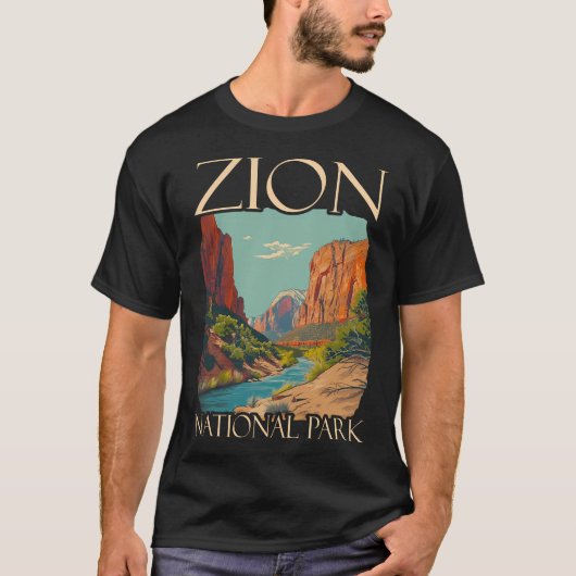 T-shirt Zion National (Devant)