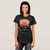 T-shirt Zion National Park Retro Vintage (Devant entier)