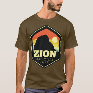 T-shirt Zion National Park Southern Utah Vintage Sunset He