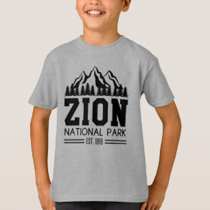 T-shirt Zion National Park Utah USA Outdoor Randonnée