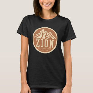 T-shirt Zion National Park Utah USA Outdoors Retro