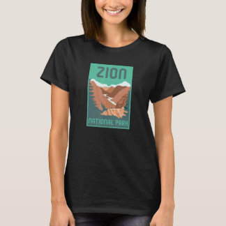 T-shirt Zion National Park Utah Vacation Poster Style Retr