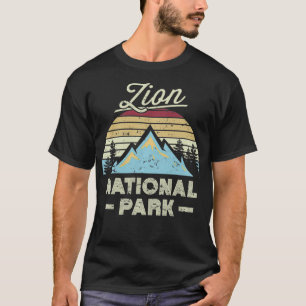 T-shirt ZION NATIONAL PARK Utah Vintage Sunset Love Randon
